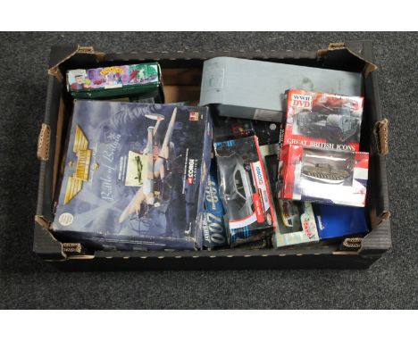 A box of boxed die cast vehicles, Corgi Classics, Aviation Archive etc