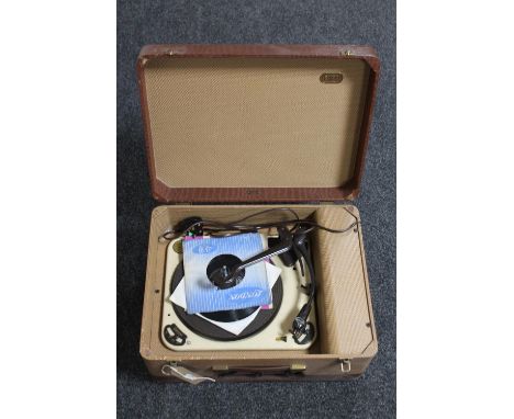 A Garrard Baird portable record player