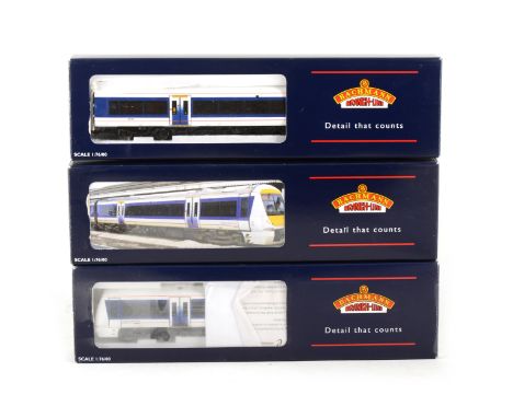 Bachmann OO gauge model railway locomotive set 32-470 168/1 Clubman 3 Car DMU 'Chiltern Railways', boxed.