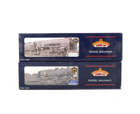 Bachmann OO gauge model railway locomotives; Two including 32-586DC Ivatt class 4 2-6-0 43154, DCC fitted, and a 32-852 9F 2-