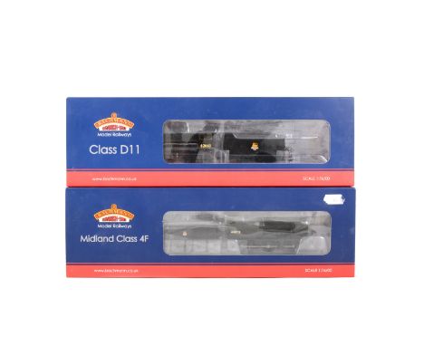 Bachmann OO gauge model railway locomotives; two including 31-146 class D11 62663 'Prince Albert' BR black, 31-881 class 4F 0