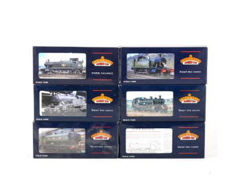 Bachmann OO gauge model railway locomotives; to include six tank engines, 32-203, 31-452C, 32-137, 32-201, 31-611, 32-127, al