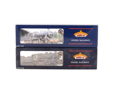 Bachmann OO gauge model railway locomotives; two including 32-577 Ivatt class 4 43160 BR lined black, 32-826 Ivatt class 2MT 