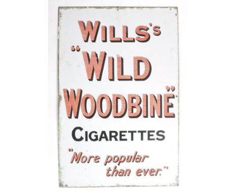 Woods Cigarettes - Tobacciana interest - An original early 20th Century retro vintage advertising point of sale shop display 