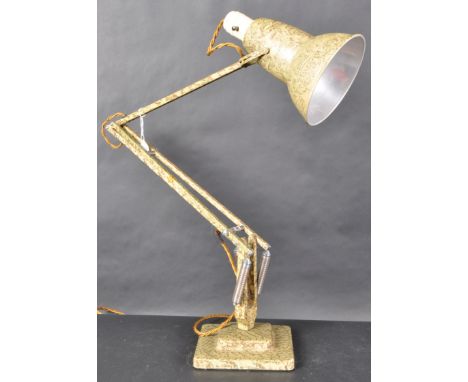 Herbert Terry - Model 1227 - A vintage early 20th Century pre war Anglepoise table / desk lamp having the original conical sh