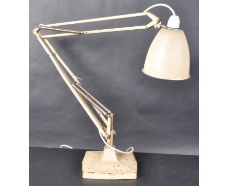 Herbert Terry - Model 1209 -&nbsp;An original pre-war early 20th Century large Industrial / workmans anglepoise desk lamp lig