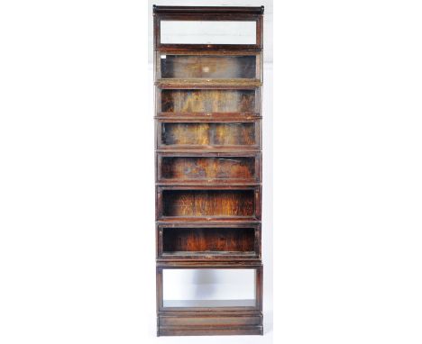 Globe Wernicke - A large early 20th Century oak Eight / 8 stack stacking lawyers / barristers library bookcase display cabine