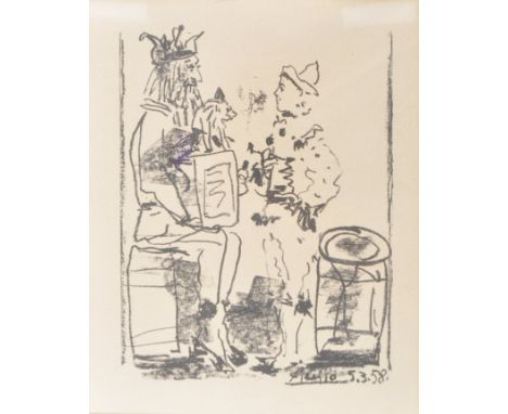 Pablo Picasso (Spanish 1881-1973) Les Saltimbanques - Colour Lithograph&nbsp;from Souvenirs d'un collectionneur lithograph, 1