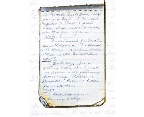 An Unknown Yorkshire Soldier. A First World War ‘Trench’ Diary, dating from the 12th of April 1915 and ending abruptly after 