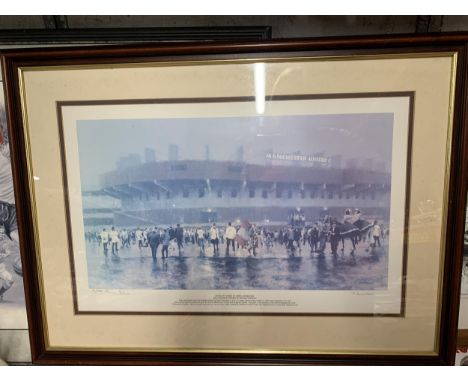 A MARC GRIMSHAW PENCIL SIGNED LIMITED EDITION 'UNITED AT HOME' PRINT 