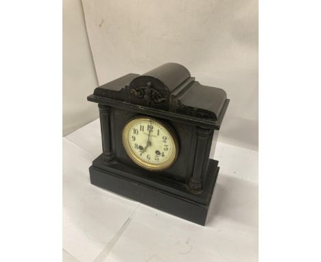 A VICTORIAN FRENCH E&amp;A EUSTANCE, PARIS CHIMING MANTLE CLOCK 