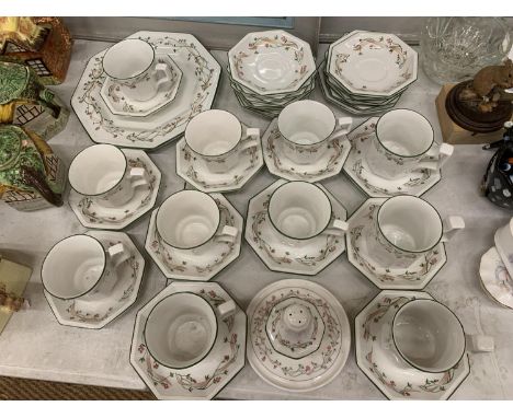 A QUANTITY OF JOHNSON BROS. 'ETERNAL BEAU', TO INCLUDE CUPS, SAUCERS AND PLATES 