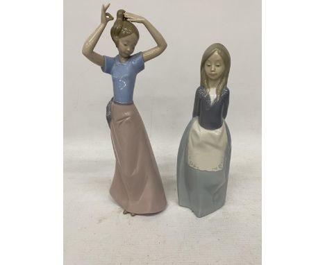 TWO NAO GIRL FIGURES 