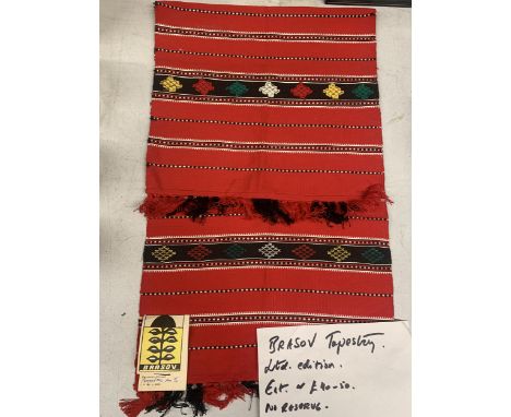 A LIMITED EDITION BRASOV TAPESTRY 
