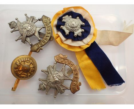 Box of military badges including First Life Guards 