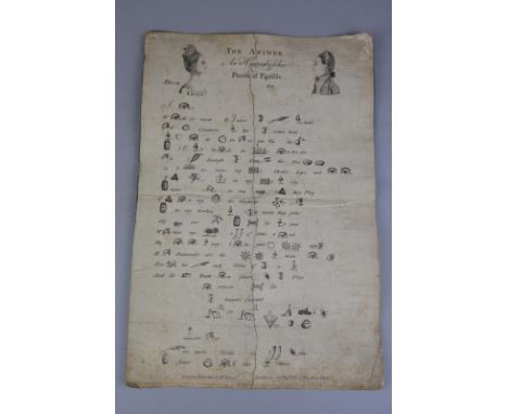 A COLLECTION OF LATE 18TH CENTURY REBUSES AND RHYMES, including 'The Lady's Answer to The Tunbridge Love Letter', 'The Scotch