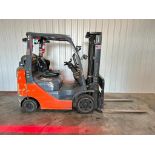 2019 Toyota 5,000-LB. Capacity Forklift, Model 8FGCU25, S/N 01170, LPG Fuel, Cushion Tires, 3-Stage