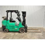 Mitsubishi 8,000-LB Capacity Forklift, Model FGC40K, S/N AF87B00131, LPG Fuel, 3-Stage Mast, 174" Li