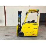2020 Hyster 4,000-LB. Capacity Stand-Up Forklift, Model E40HSD3-21, S/N C219N05215U, 36 Volt Battery