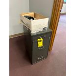 Contents of Office Closet: File Cabinet, Chairs, & Dividers (Location: 4404 Hamilton Cleves Rd., Ham
