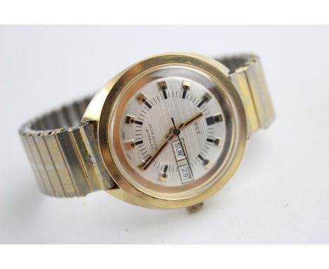 Vintage c.1970's Gents TIMEX Gold Tone WRISTWATCH Automatic WORKING