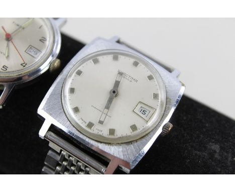 3 x Vintage Gents WRISTWATCHES / HEADS Hand-Wind WORKING Inc Exactima, Timex