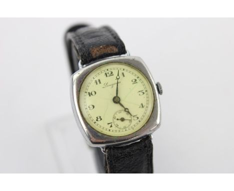 Vintage Gents MILITARY Style Small Size WRISTWATCH Hand-Wind WORKING no warranty given
