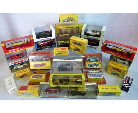 Four boxes of miscellaneous toys, to include: Bedford Kodak van no. 480, two Thames Valley air ambulances, Dinky Land Rover, 