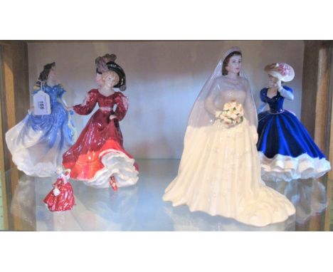 A Royal Doulton figure of the year 1988 Rebecca HN4041, a Royal Doulton figure Mary HN3375, Royal Doulton figure of the year 