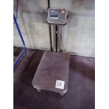 Kilotech digital scale, mod. ND300, 300 lbs. - 0.1 lbs, 18" x 25" platform (may require repair)