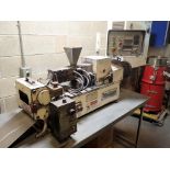 BussAmerica benchtop lab extruder for powder coatings, VSD, mod. PCS30, ser. no. 98-1044