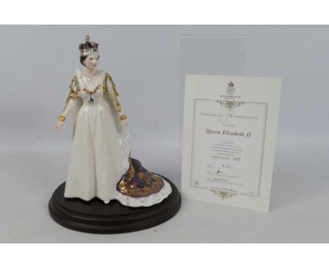 Royal Worcester - A limited edition figure for Compton & Woodhouse depicting Queen Elizabeth II', CW 458, sculpted by Martin 