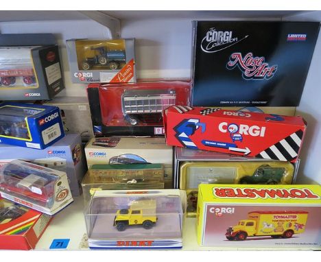 A collection of mixed die cast model vehicles, boxed, to include Corgi, Dinky and Kenworth
