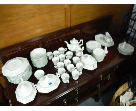 A John Brothers Sonata pattern, twelve place setting dinner and tea service