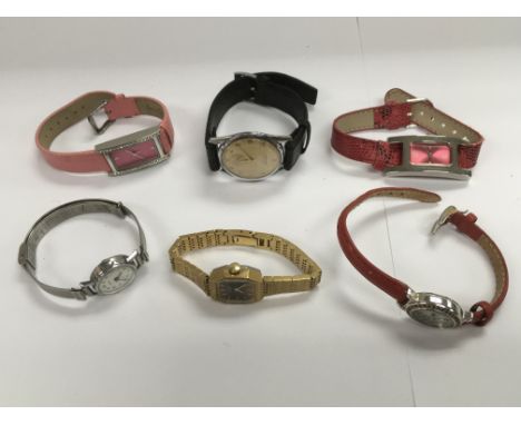 Six vintage watches - NO RESERVE
