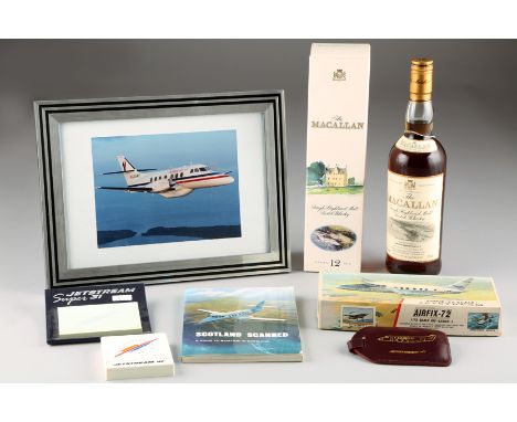 The Jet Stream Memorabilia Collection, including a rare bottle of The MacCallan, 12 year old single Highland malt Scotch whis