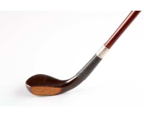 Willie Fernie elegant long nose sabbath stick with a silver monogramed collar. Sunday was a day of rest which meant no golf, 