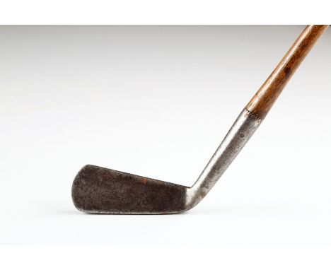 Willie Fernie forged smooth faced iron lofter, C1890. It is similar to a blacksmith forged iron with a jagged at the top wher