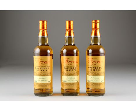 Box of twelve The Arran Malt, single island malt Scotch whisky, Founders Reserve, 43% vol. 70cl bottles 