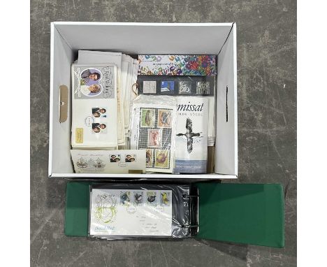A selection of first day covers, including The Royal Wedding, Marine Life, Royal Millenium Art and Craft, British Birds etc