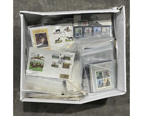 A quantity of stamps and first day covers, including: London 1980 International Stamp Exhibition, Centenary of the Shire Hors