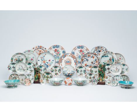 Full title: An extensive and varied collection of Chinese polychrome porcelain, Kangxi and laterDescription:Dia.: 24 - 20,4 c