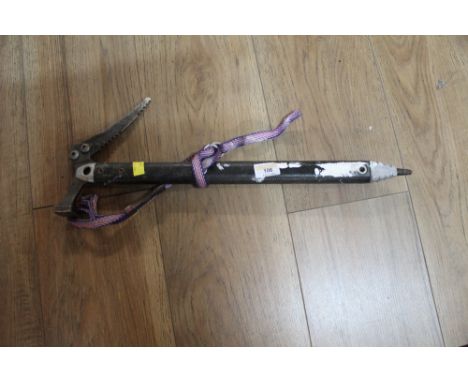 A mountain climbers ice axe