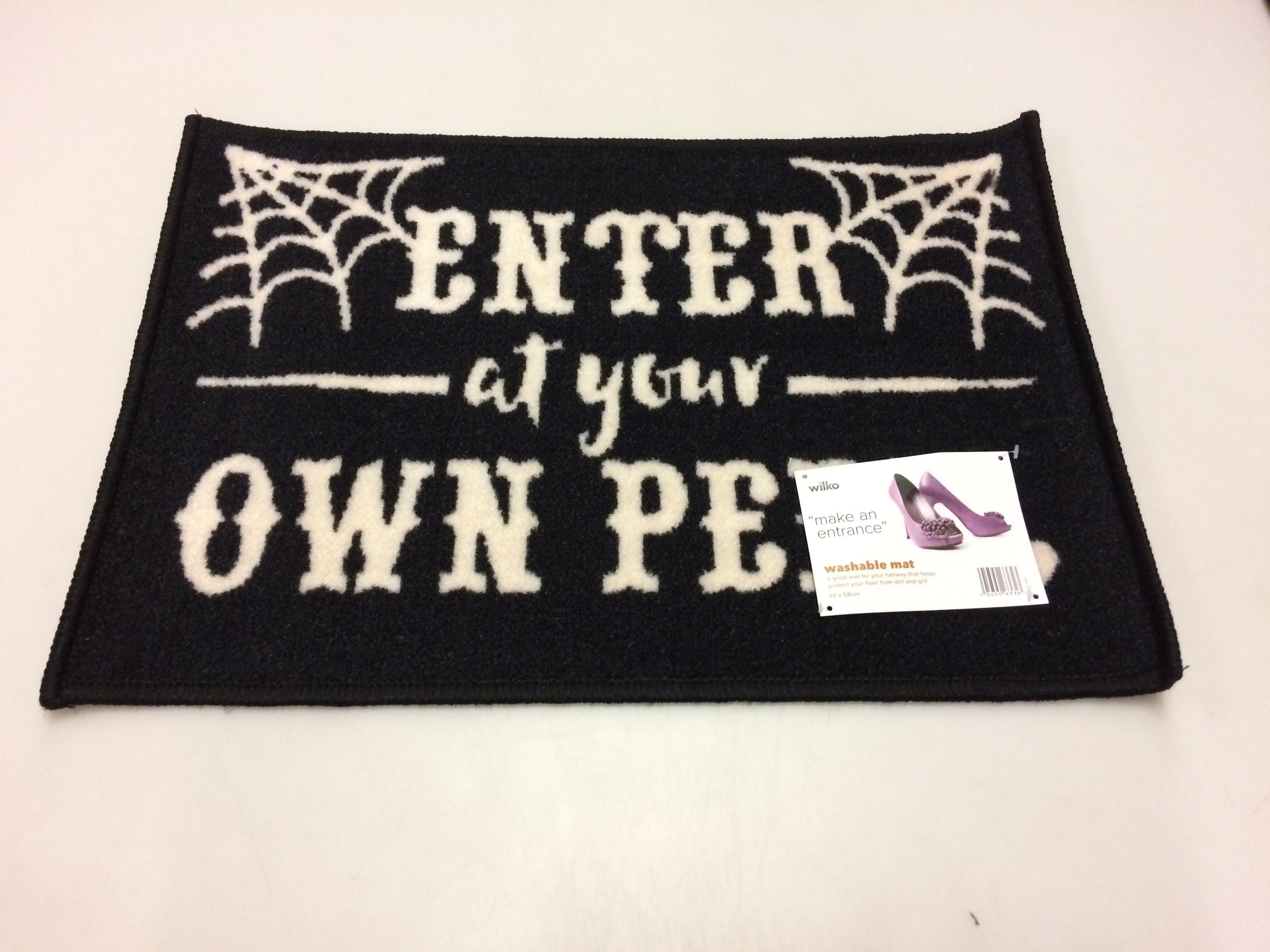 20 x Wilko "Make an Entrance" washable door mats 40 x 58cm