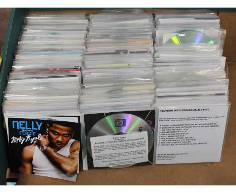 A large collection of assorted CDs mostly being promotional singles in clear plastic sleeves, to include: Kings of Leon - Sex