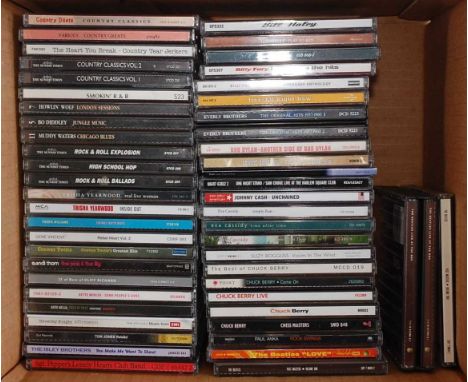 A collection of assorted CD's to include The Beatles, Bob Dylan, Chuck Berry, Billy Fury and The Everly Brothers etc. (52)