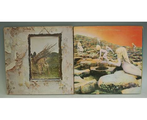 Led Zeppelin - IV, Atlantic, green &amp; orange label, K5008, in gatefold sleeve, together with Led Zeppelin - Houses of the 
