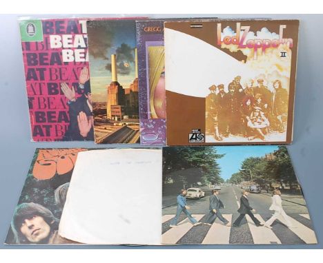 A collection of assorted LP's to include Led Zeppelin II, The Beatles - Rubber Soul, With The Beatles (no sleeve), Abbey Road