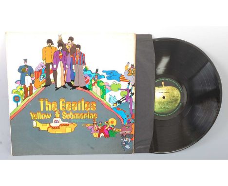 The Beatles - Yellow Submarine, UK 1st pressing, Apple PMC 7070 XEX 715-1/716-1, with black inner, rear sleeve with red line 