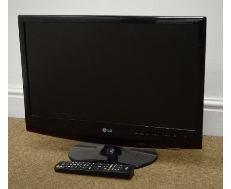 LG M2262DPM television with remote control (This item is PAT tested - 5 day warranty from date of sale) Condition Report Clic